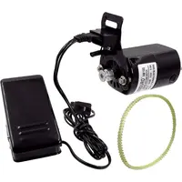 Enduro 100 Watt Sewing Machine Motor with Foot Pedal & Belt for Home Sewing Machines, Black