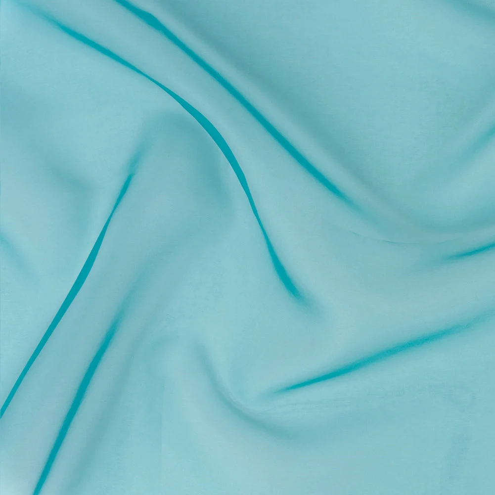 2-Ply Polyester Organza - Teal - Zelda Collection