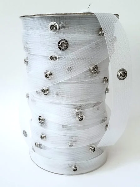 Clear Ripplefold Snap Tape