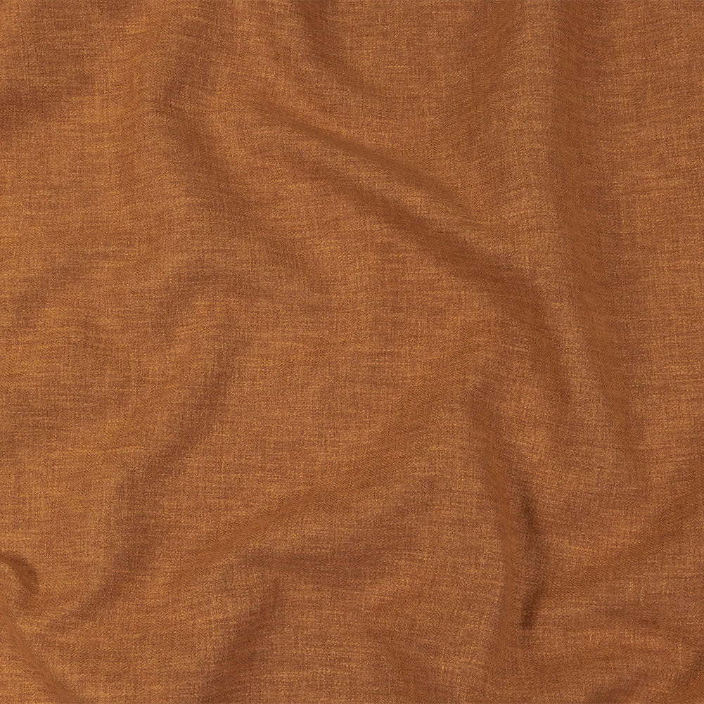 British Imported Heathered Copper Recycled Polyester Drapery Woven