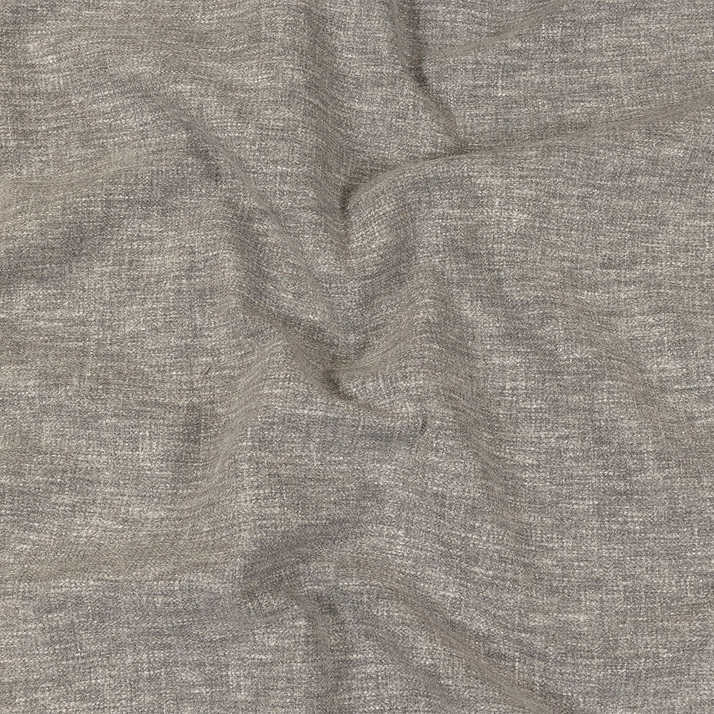 British Imported Heathered Graphite Recycled Polyester Drapery Woven