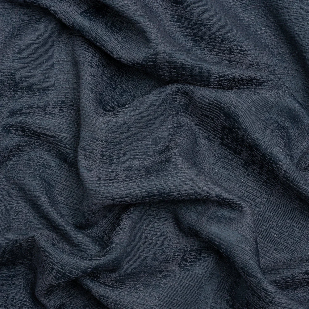 Abstract Textures Recycled Polyester and Cotton Drapery Jacquard - Danube - British Imported