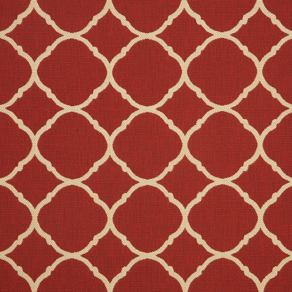 Accord Upholstery Woven by Sunbrella - Crimson Quatrefoil