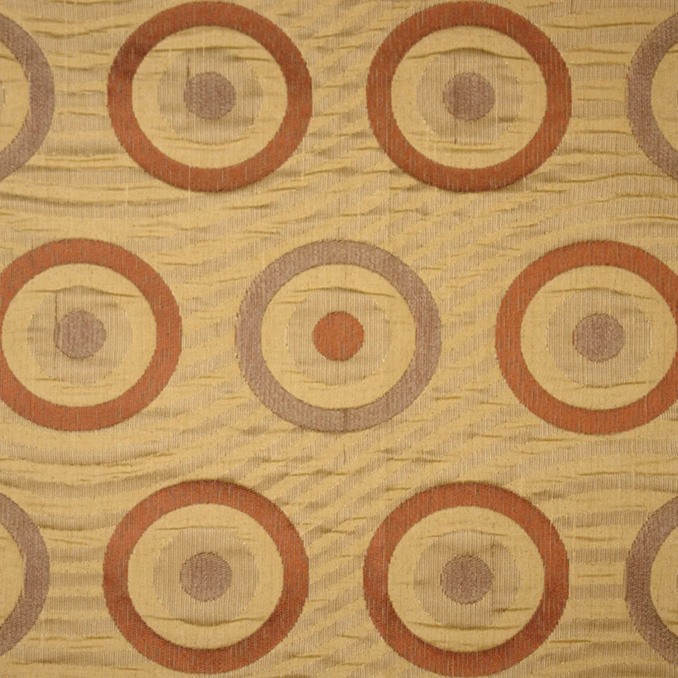 Antique Gold/Spice/Bronze Geometric Woven