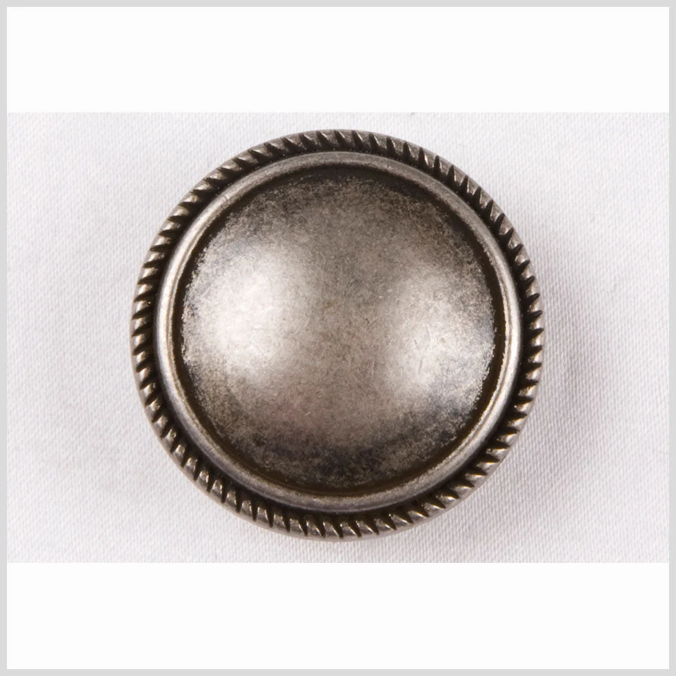 Antique Iron Metal Coat Button - 44L/28mm