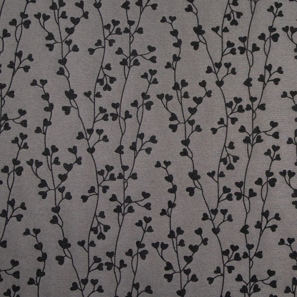 Black Floral Woven