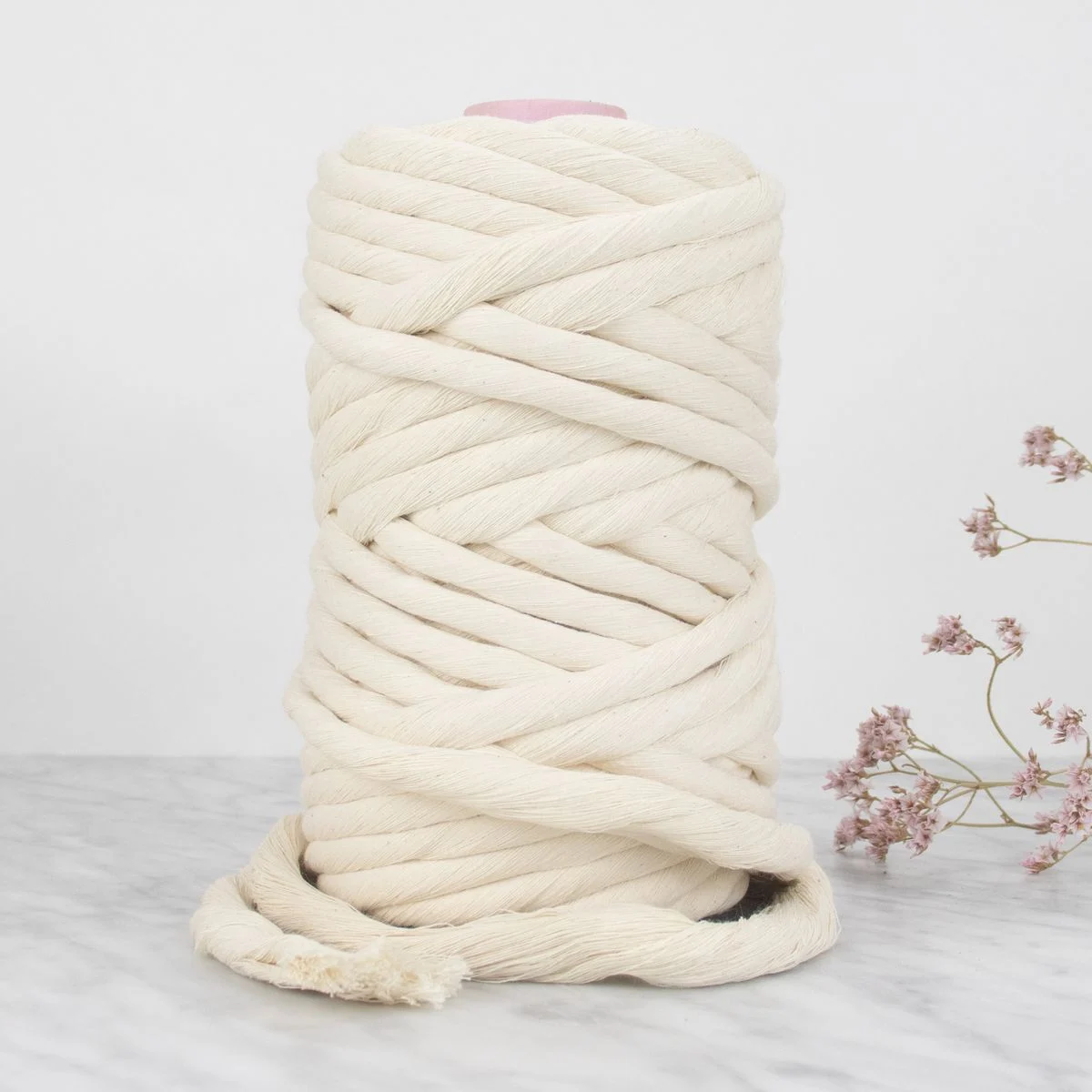 12 mm Recycled Cotton String - Natural