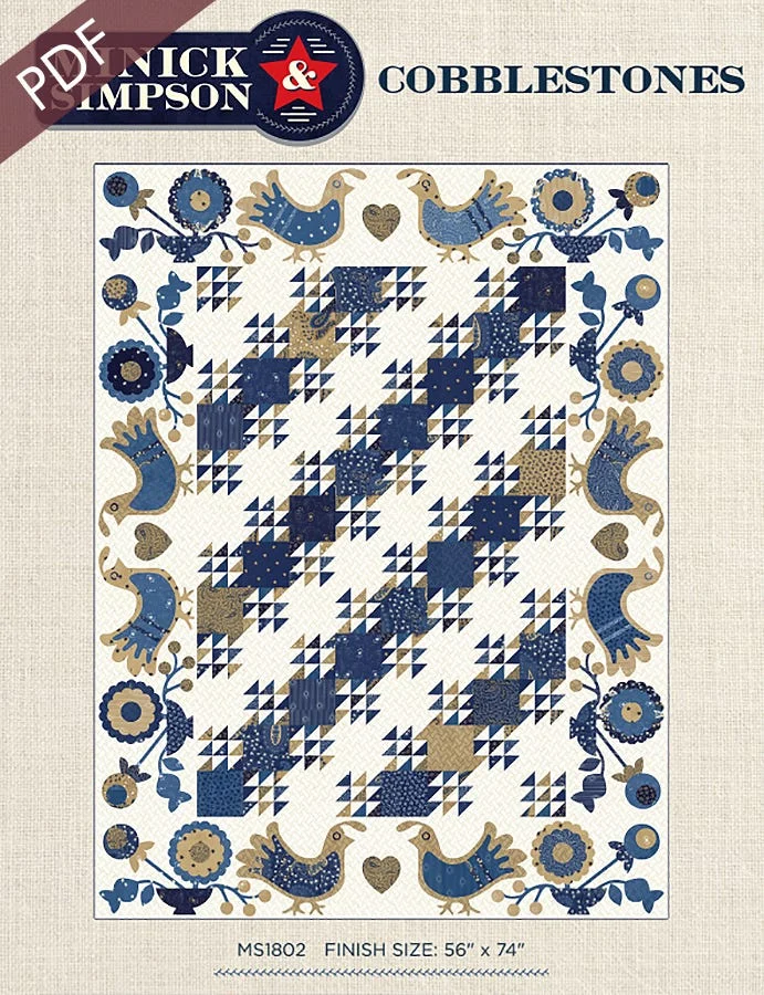 Cobblestones Downloadable PDF Quilt PatternMinick & Simpson