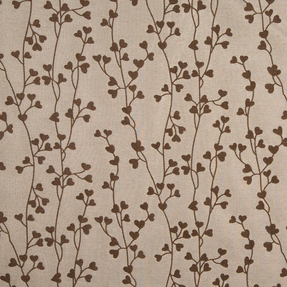 Coffee Floral Woven