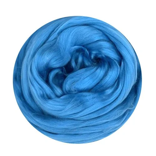 A Grade Dyed Mulberry Silk Top Buenos Aires Blue