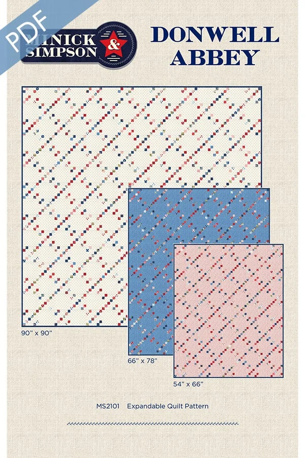 Donwell Abbey Downloadable PDF Quilt PatternMinick & Simpson
