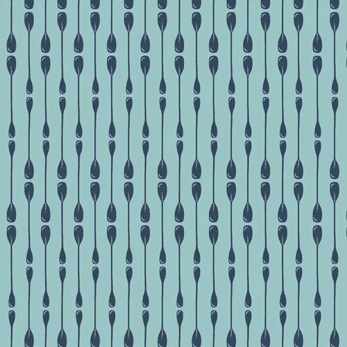Paddle Rows cotton fabric, Lake Fishing fabric, AGF Catch & Release, QTR YD