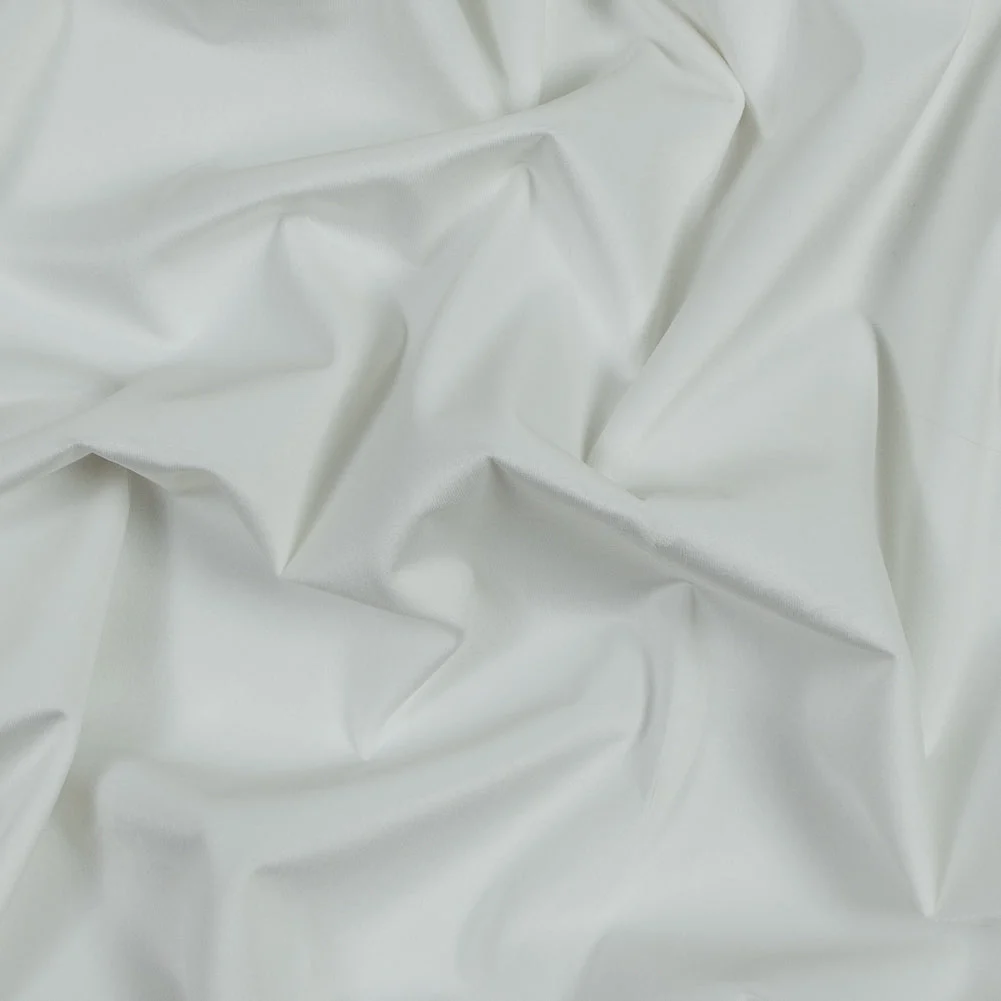 Ultra Soft Polyester Velvet - Pearl - British Imported