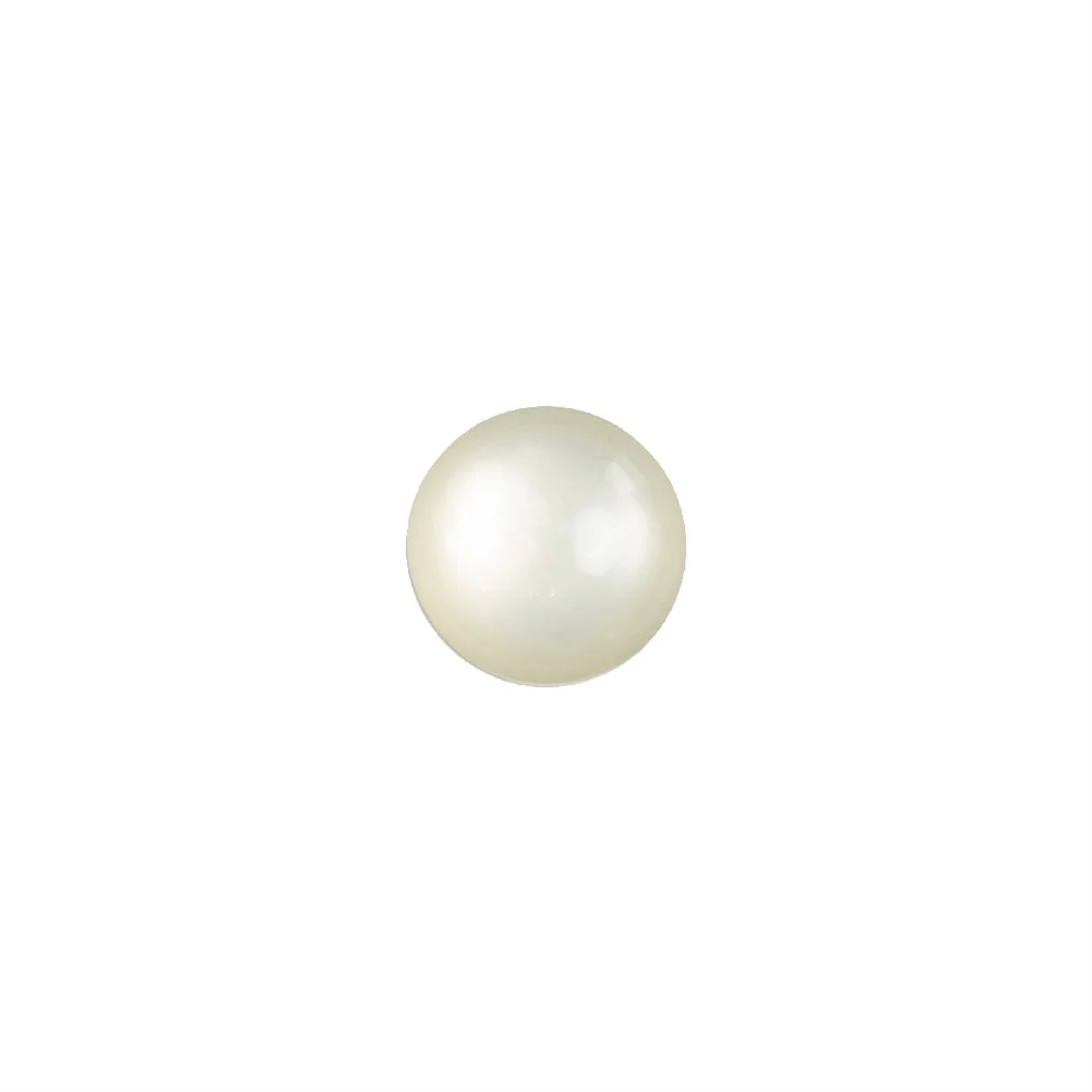 Vintage-Look Frosted Glass Button with Metal Shank Back - 16L/10mm